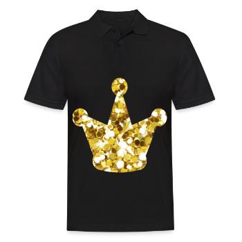 King Crown Gold - Men's Polo Shirt - black - Front - Kai (181cm)