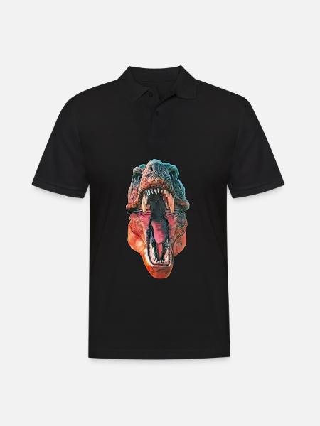 T-Rex - Men's Polo Shirt - black