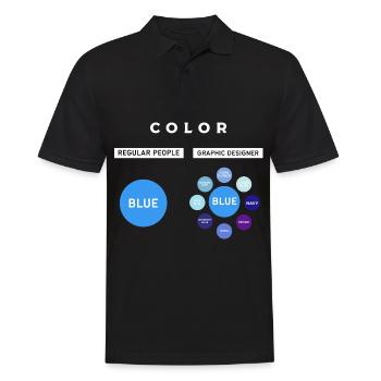 Graphic Designer Graphic Designer Artist - Men's Polo Shirt - black - Front - Kai (181cm)