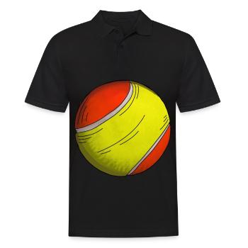 Tennis Ball Sticker Tennis Training Club - Men's Polo Shirt - black - Front - Kai (181cm)