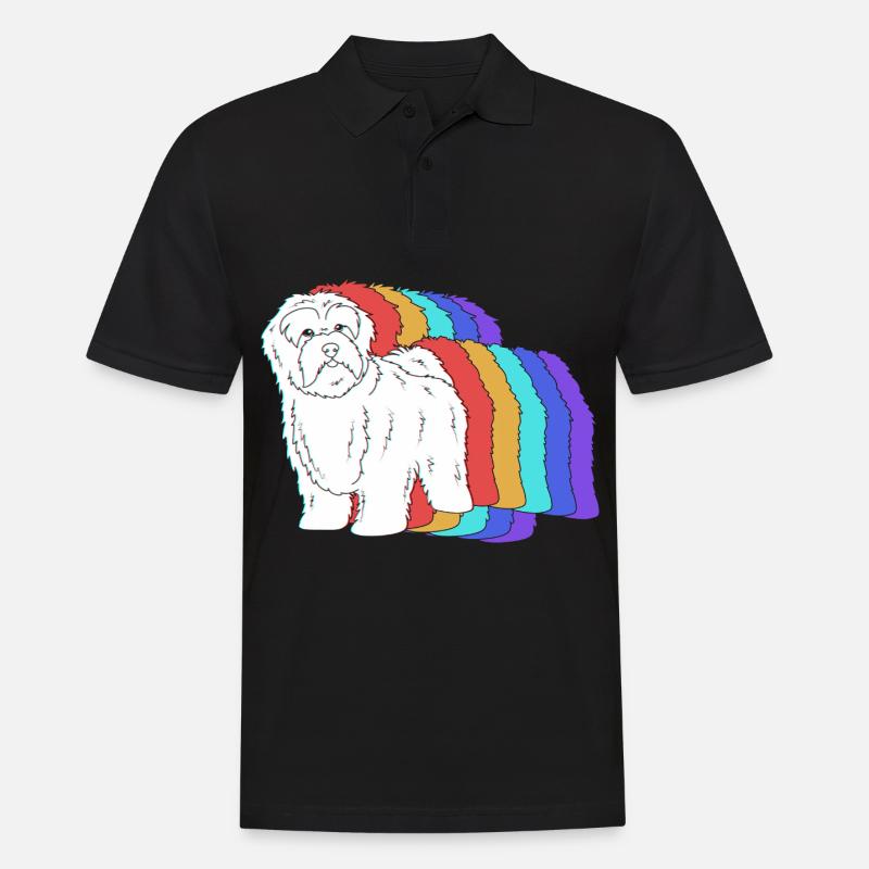 Havaneser - Männer Poloshirt - Schwarz
