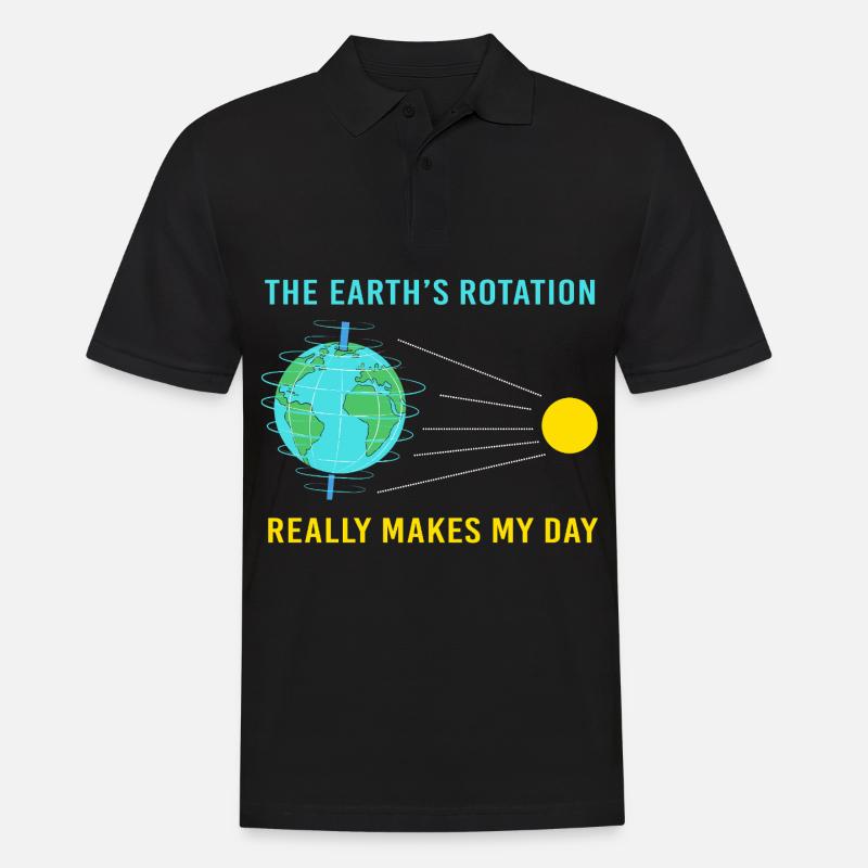 Earth Day - Männer Poloshirt - Schwarz
