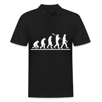 Evolution de la marche nordique - Polo Homme - noir - Devant - Kai (181cm)