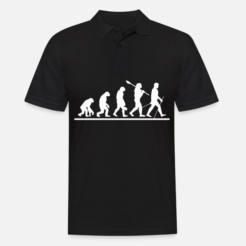 Nordic Walking Evolution - Men's Polo Shirt - black