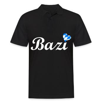 BAZI Dialekt aus Bayern super zum - Männer Poloshirt - Schwarz - Vorne - Kai (181cm)