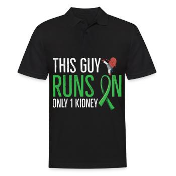 Kidney saying for an organ donor - Men's Polo Shirt - black - Front - Kai (181cm)