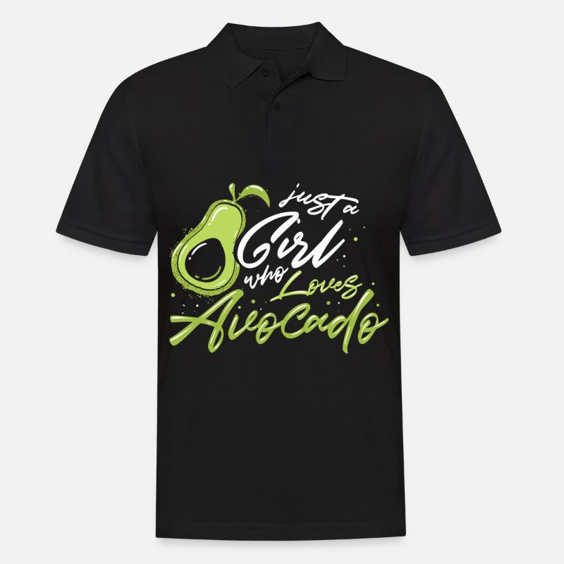 Avocado - Männer Poloshirt - Schwarz