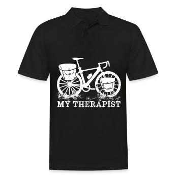 Balade à vélo Cyclisme - Polo Homme - noir - Devant - Kai (181cm)