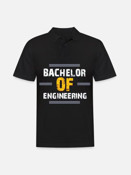 Bachelor of Engineering - Männer Poloshirt - Schwarz
