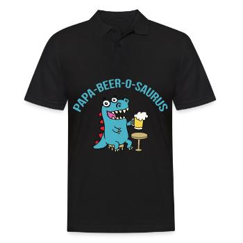 Father's Day gift for dad for Men's Day - Men's Polo Shirt - black - Front - Kai (181cm)