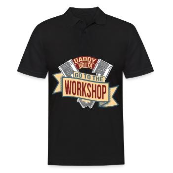 Cadeau de fête des pères pour papa pour la fête des hommes - Polo Homme - noir - Devant - Kai (181cm)
