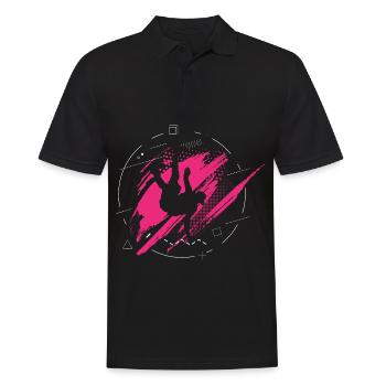 Breakdance Gift Pink Girl - Men's Polo Shirt - black - Front - Kai (181cm)