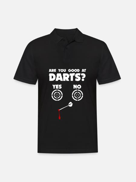 Darts darts club darts player darts shirt funny - Men's Polo Shirt - black