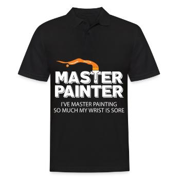 Maler und Lackierer, der Beste und Nervigste Beruf - Männer Poloshirt - Schwarz - Vorne - Kai (181cm)