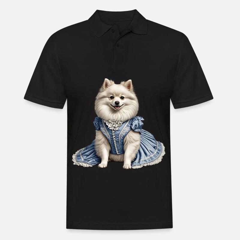 Edler Hund - Männer Poloshirt - Schwarz