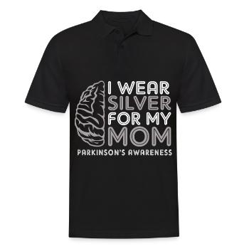 Parkinson's disease - Men's Polo Shirt - black - Front - Kai (181cm)