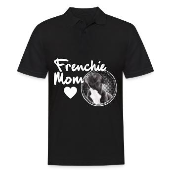 Frenchie Mom Maman Bouledogue Français - Polo Homme - noir - Devant - Kai (181cm)