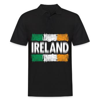 Irland Kobolde - Männer Poloshirt - Schwarz - Vorne - Kai (181cm)