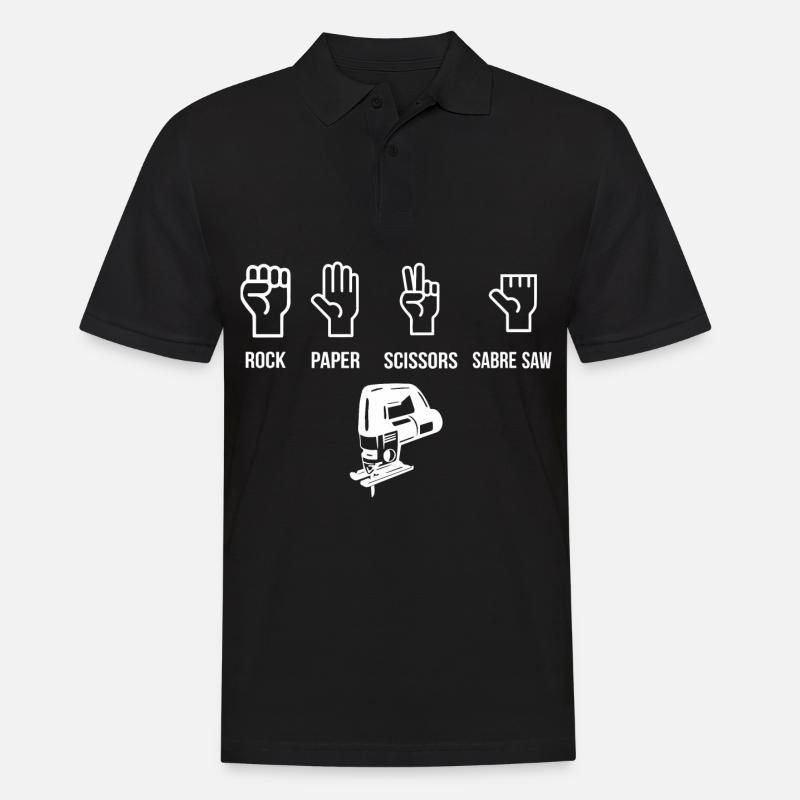 Menuisier menuisier menuisier - Polo Homme - noir