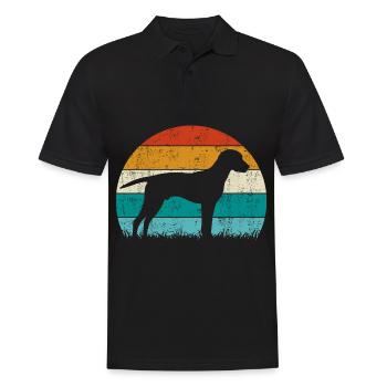 Plott Hound Plotthound Vintage Retro - Männer Poloshirt - Schwarz - Vorne - Kai (181cm)