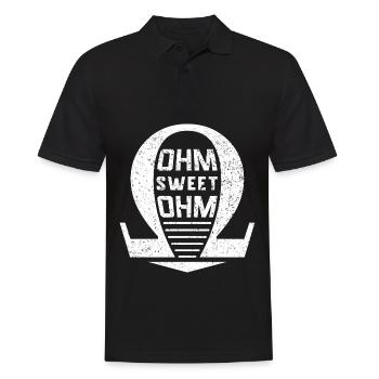 Électricien Technicien en électronique Électronique · Ohm Sweet Ohm - Polo Homme - noir - Devant - Kai (181cm)