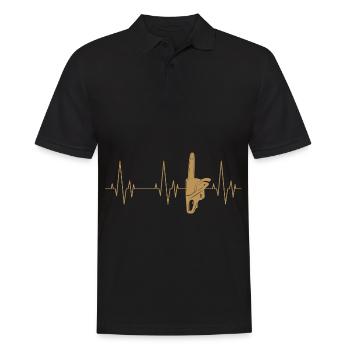 Battement de coeur en bois Ranger - Polo Homme - noir - Devant - Kai (181cm)