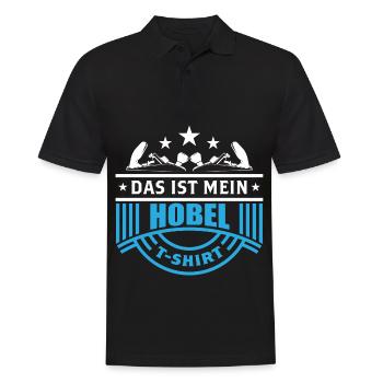 Tischler Schreiner Holz Zimmermann Hobel Geschenk - Männer Poloshirt - Schwarz - Vorne - Kai (181cm)