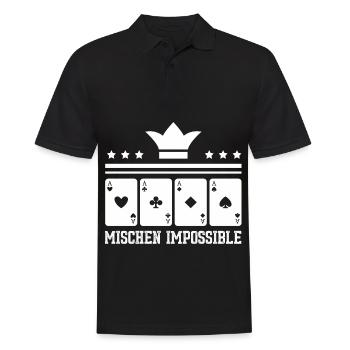 Poker Pokern Ass Casino Hold'em All In Geschenk - Männer Poloshirt - Schwarz - Vorne - Kai (181cm)