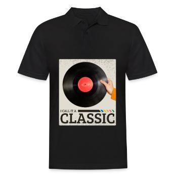 I Call It A Classic Vinyl Retro Musik Schallplatte - Männer Poloshirt - Schwarz - Vorne - Kai (181cm)