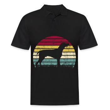 German Shorthair Vintage - Men's Polo Shirt - black - Front - Kai (181cm)