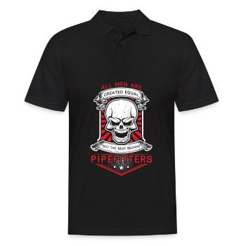 Rohrleger Rohrschlosser Installateur Installateur - Männer Poloshirt - Schwarz - Vorne - Kai (181cm)