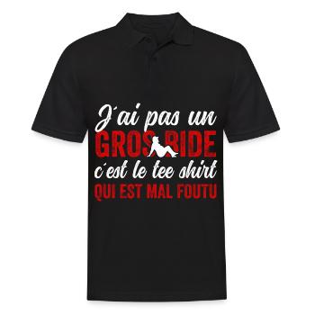 J'ai Pas Un Gros Bide Humour Sarcasme - Männer Poloshirt - Schwarz - Vorne - Kai (181cm)