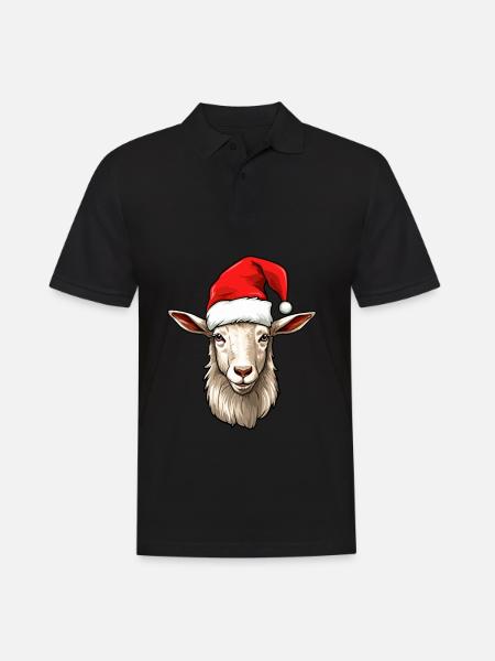 Geit Jul Geiter Billy Geit Vinter - Poloskjorte for menn - svart