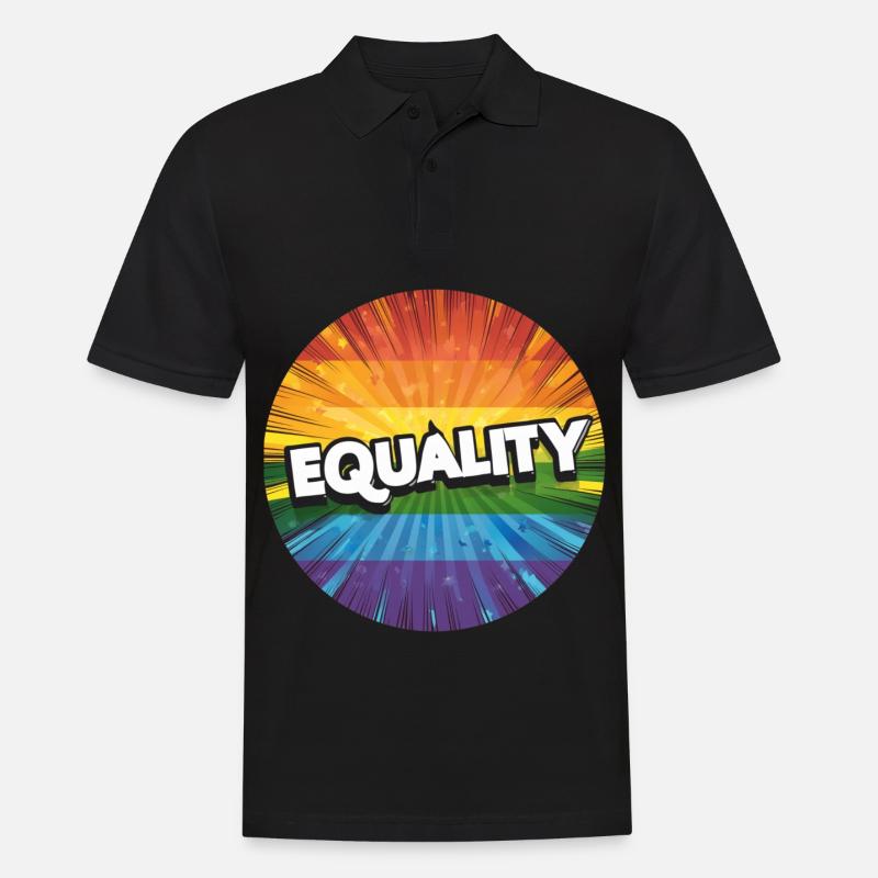 LGBTQ Equality - Männer Poloshirt - Schwarz