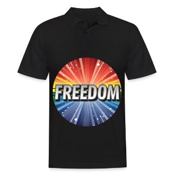 Liberté LGBTQ - Polo Homme - noir - Devant - Kai (181cm)
