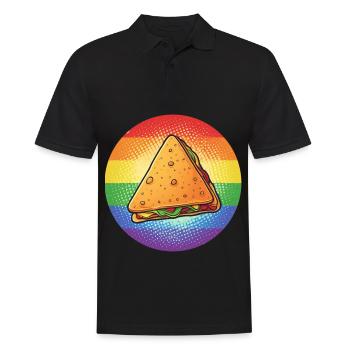 LGBTQ Nacho - Polo Homme - noir - Devant - Kai (181cm)