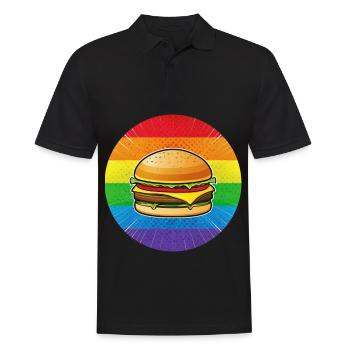 LGBTQ hamburgers - Men's Polo Shirt - black - Front - Kai (181cm)