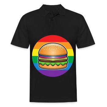 LGBTQ hamburgers - Men's Polo Shirt - black - Front - Kai (181cm)