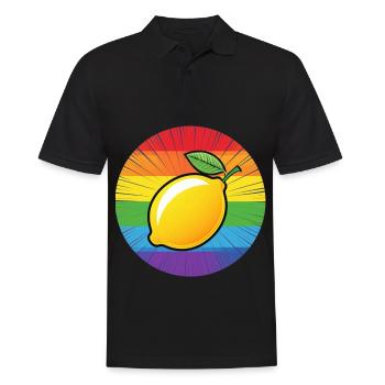 LGBTQ Citron Lime - Polo Homme - noir - Devant - Kai (181cm)