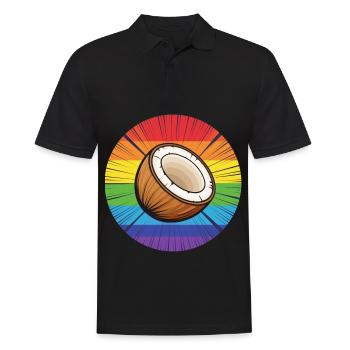 LGBTQ Coconut - Männer Poloshirt - Schwarz - Vorne - Kai (181cm)