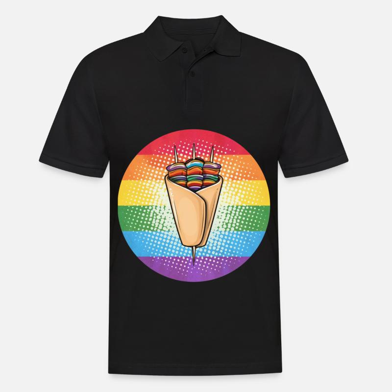 LGBTQ Kebab - Männer Poloshirt - Schwarz