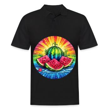 LGBTQ Melon - Men's Polo Shirt - black - Front - Kai (181cm)