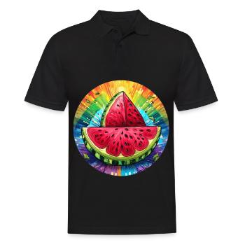 LGBTQ Melon - Polo Homme - noir - Devant - Kai (181cm)
