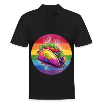 LGBTQ Taco - Men's Polo Shirt - black - Front - Kai (181cm)