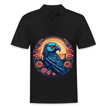 5 de Mayo Party Drinko de Mayo Parrot, - Men's Polo Shirt - black - Front - Kai (181cm)