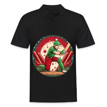 Elfe de Noël Cricket - Polo Homme - noir - Devant - Kai (181cm)