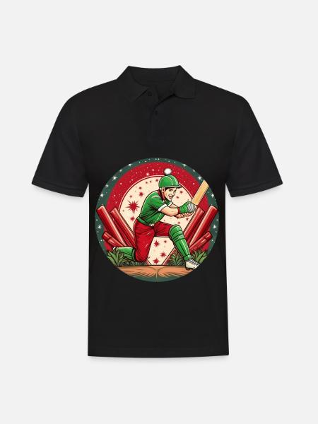 Elfe de Noël Cricket - Polo Homme - noir