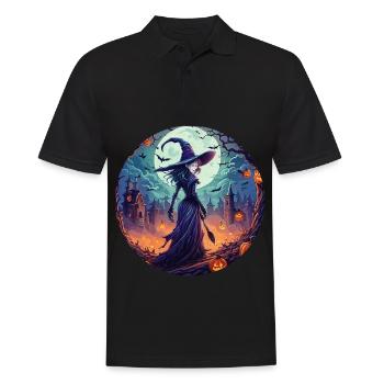 Gruseliges Halloween-partykostüm Hexe - Polo Homme - noir - Devant - Kai (181cm)