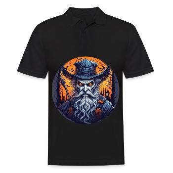 Gruseliges Halloween-partykostüm Hexenmeister - Polo Homme - noir - Devant - Kai (181cm)