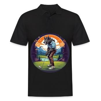 Gruselig Fête d’Halloween Kostüm Werwolf Golf - Polo Homme - noir - Devant - Kai (181cm)